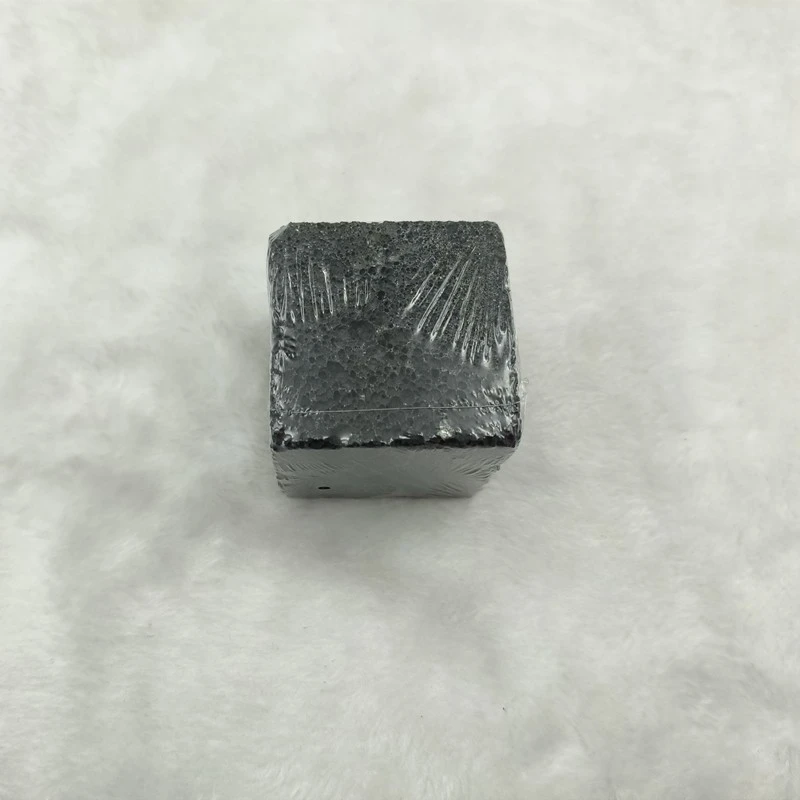 Black Natural Volcanic Cube Lava Cube Stone